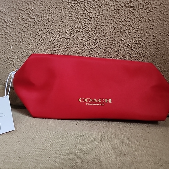 NWT Women's Coach Fragrance Love Red Cosmetic Pouch - Picture 3 of 5